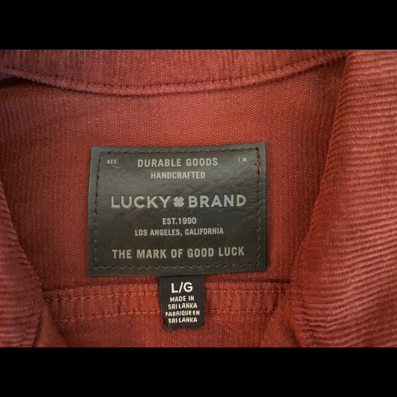 NWOT Lucky Brand Outfit Bundle - Rust Cord Jacket, Matching Jeans, Tee and Belt - Picture 8 of 13